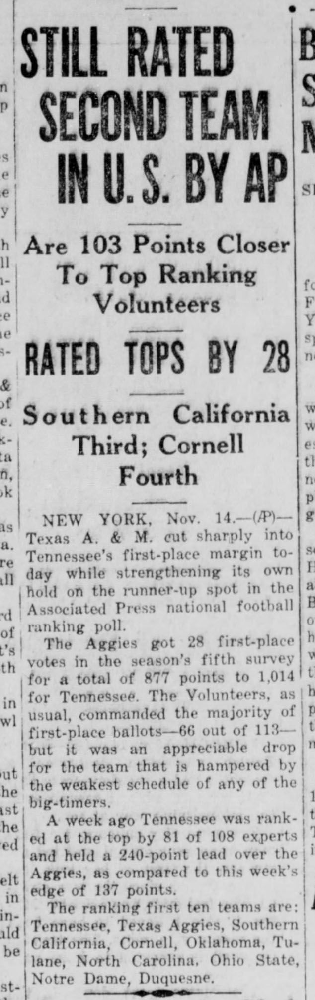 The Eagle Archives: November 14, 1939